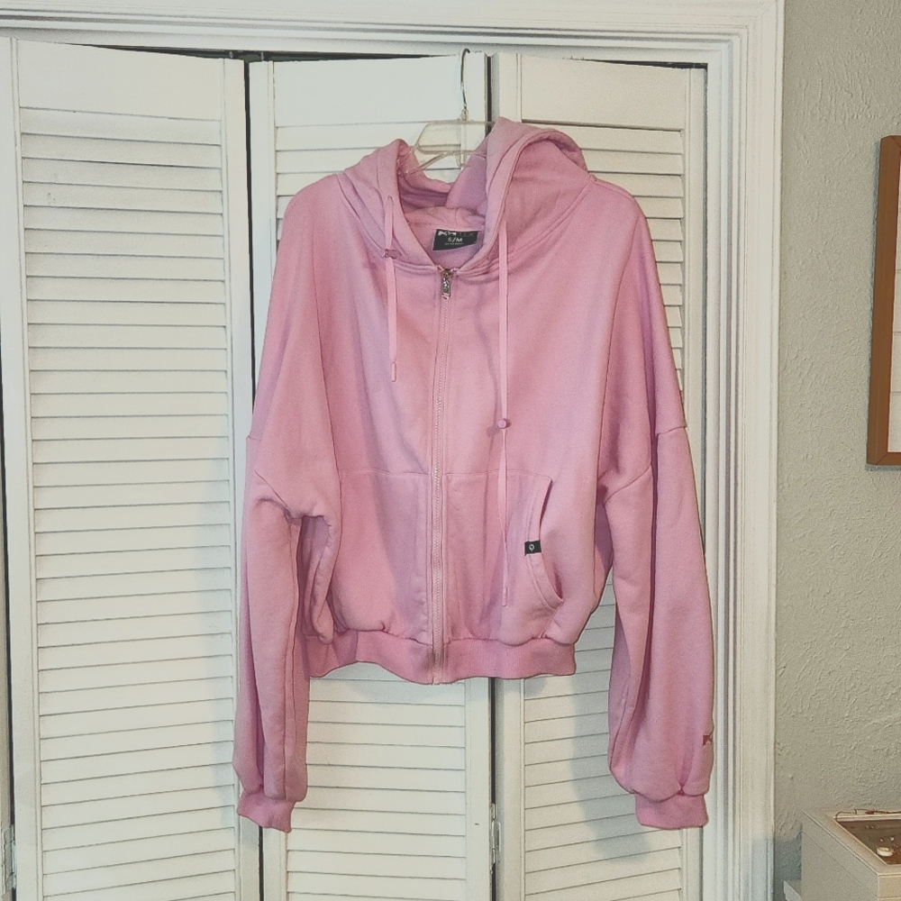 POPFLEX Zip Hoodie in Bubblegum